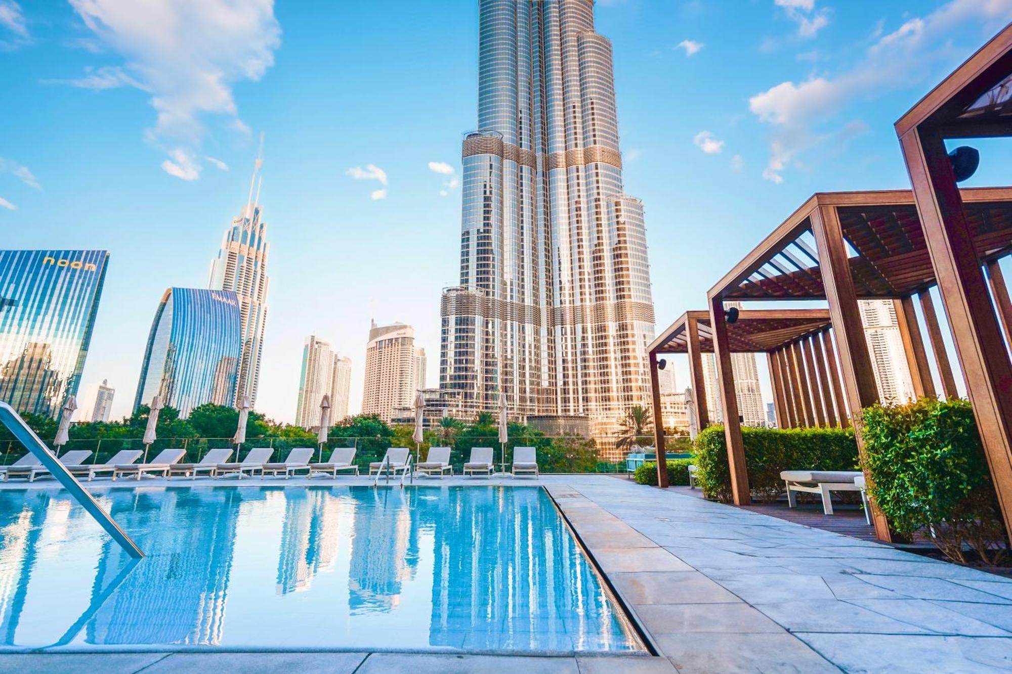 The Closest Building To Burj Khalifa With Fountain View In Address Opera Residence Дубай Экстерьер фото