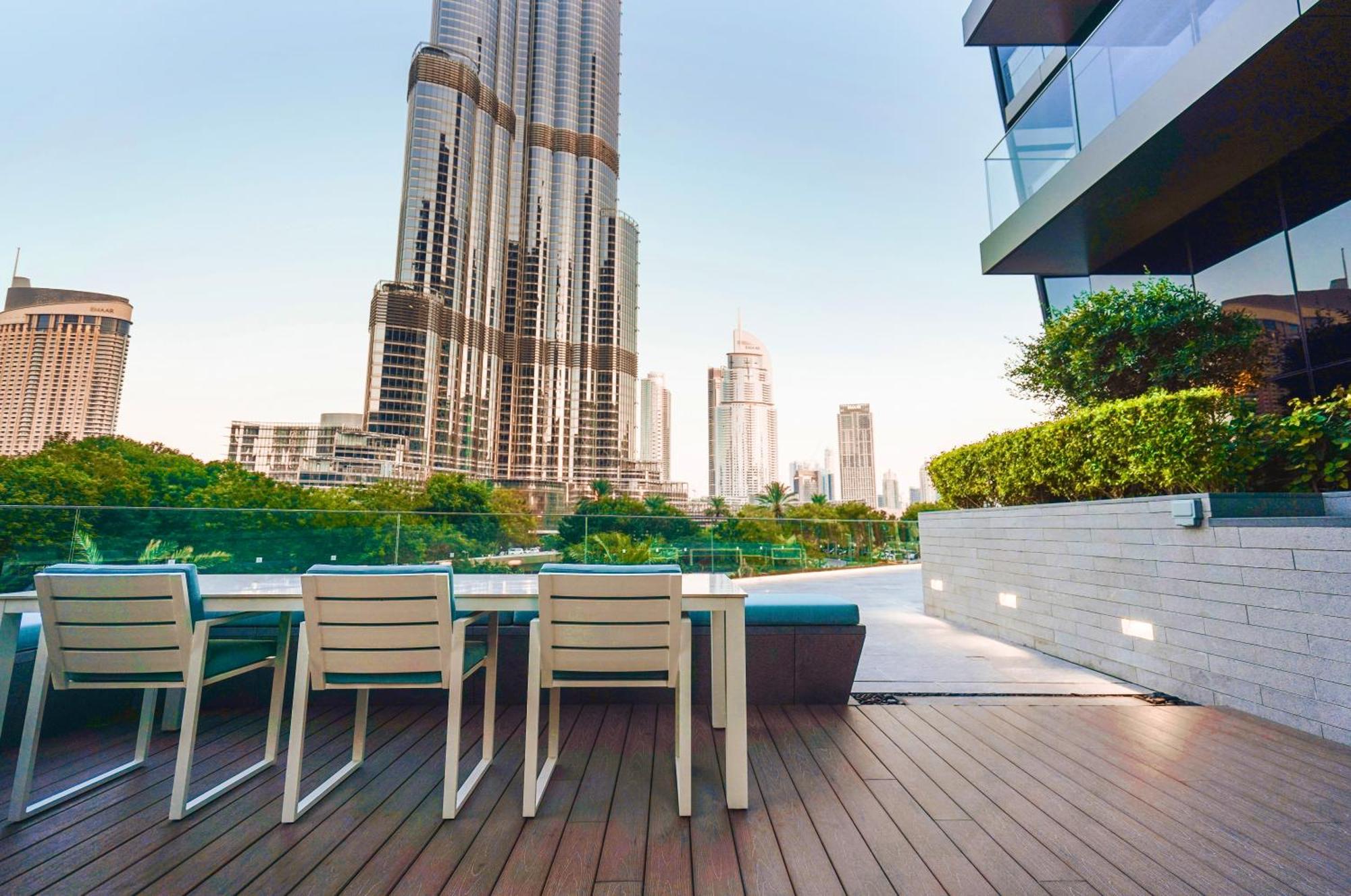 The Closest Building To Burj Khalifa With Fountain View In Address Opera Residence Дубай Экстерьер фото